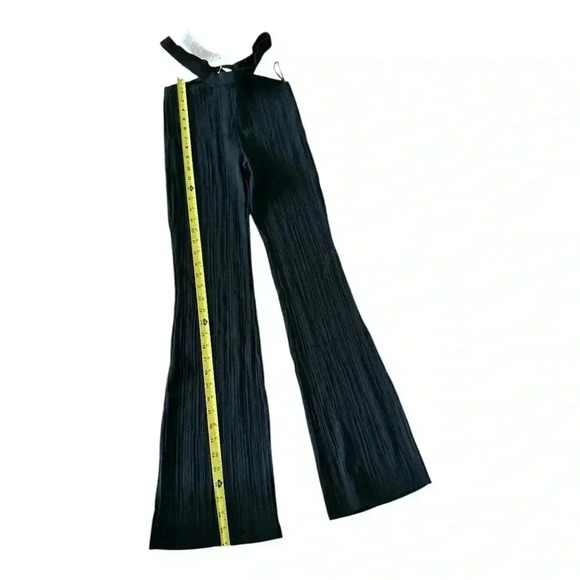 PAOLA BERNARDI Camila Knit Cutout-Waist Flare-Leg Pants size L - Picture 5 of 7